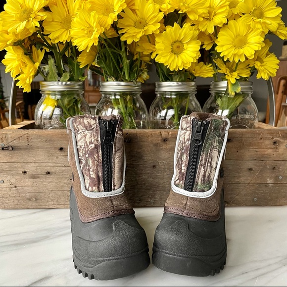 Mossy Oak•NWOT•7•Break-Up Camo + Suede Snow Boots•Waterproof•Front Zip•By Itasca - Picture 6 of 14